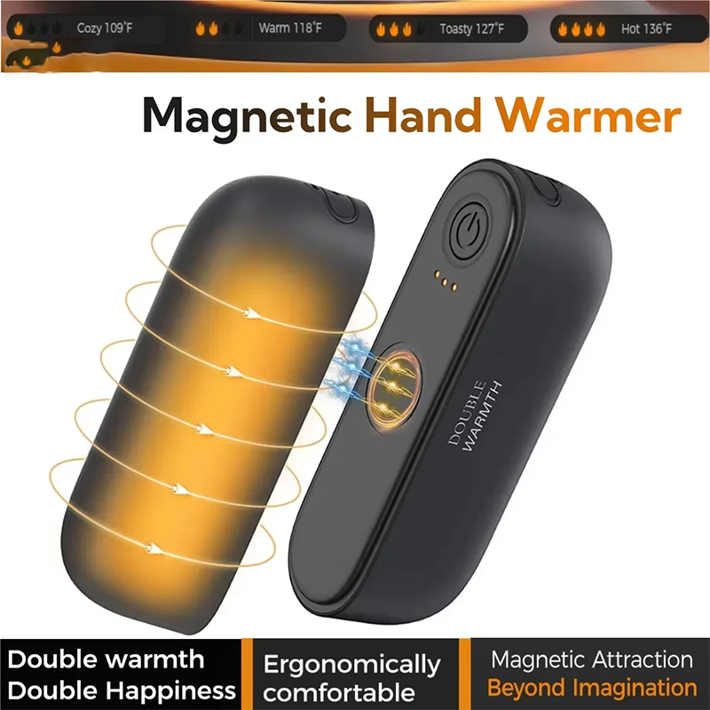 Hand Warmer Electric - Penghangat Tangan Magnetik 2-in-1 yang Dapat
