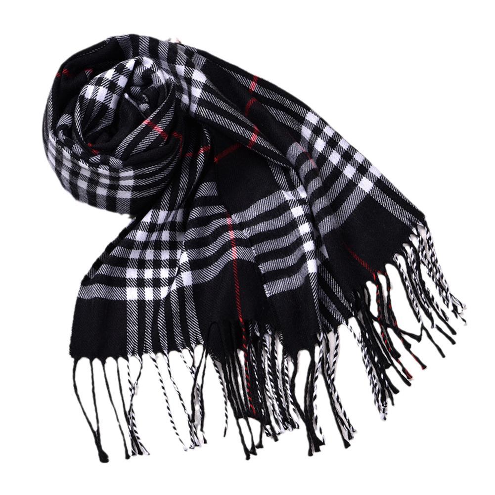 Wool Scarf Men - Syal Musim Dingin Gaya Inggris Syal