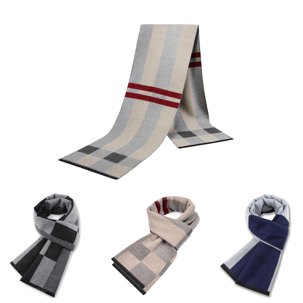Wool Scarf Men - Syal Pria untuk Pria Syal Kasmir
