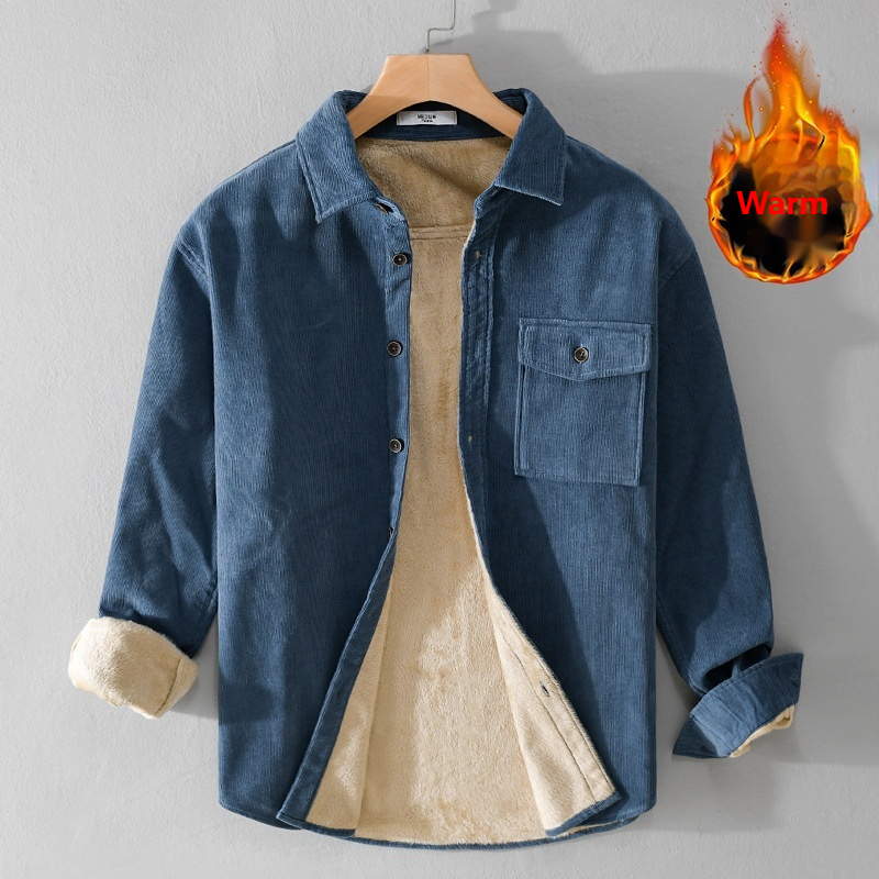 Jaket Kemeja Korduroi Pria Teb - Flannel Shirt Lined ulasan dan harga