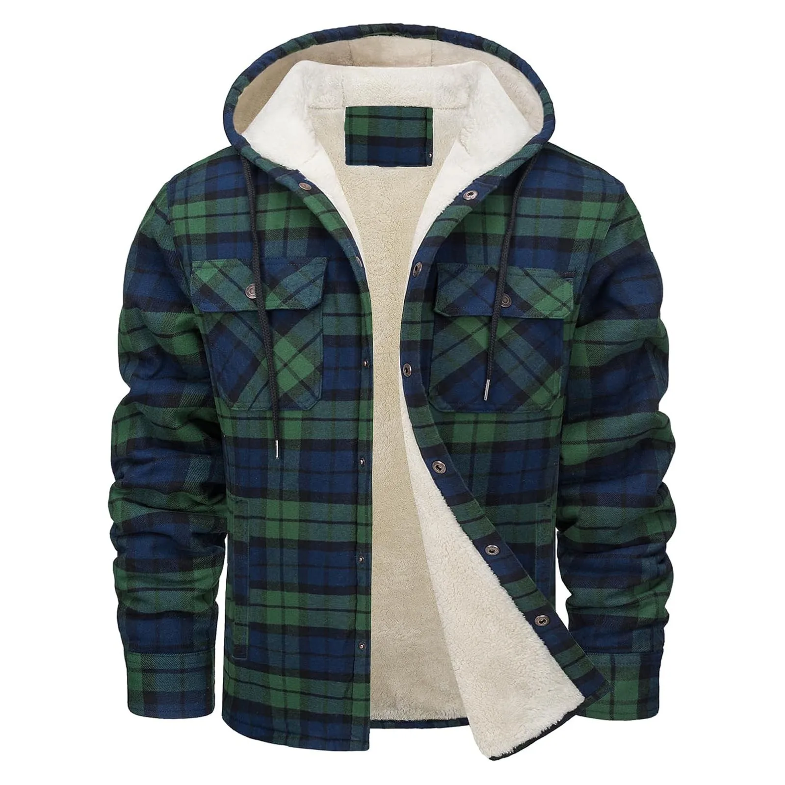 Jaket Berkerudung Flanel Hanga - Flannel Shirt Lined ulasan dan harga