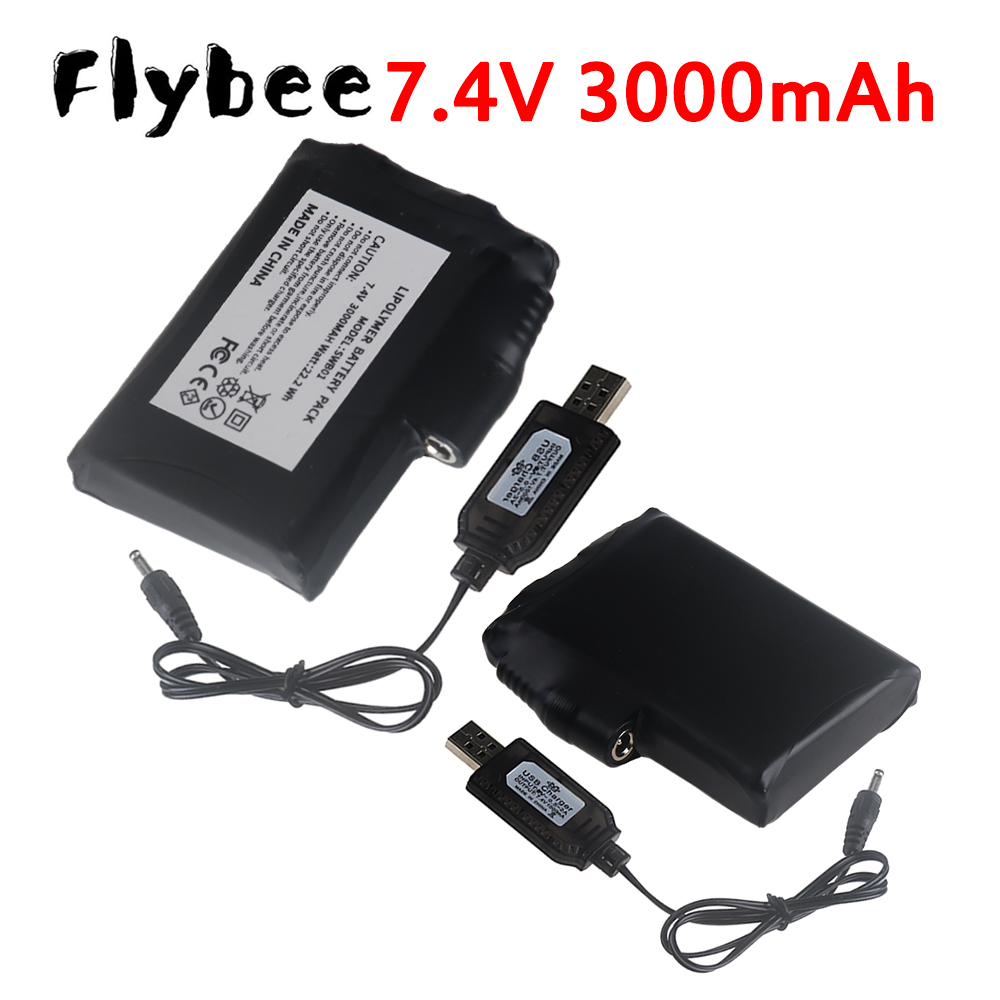 Baterai Li-Polymer 7.4V 3000ma - Heated Vest Battery ulasan dan harga