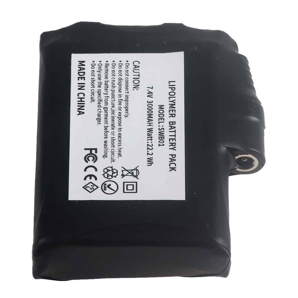 Baterai Li-Polymer 7.4V 3000ma - Heated Vest Battery ulasan dan harga