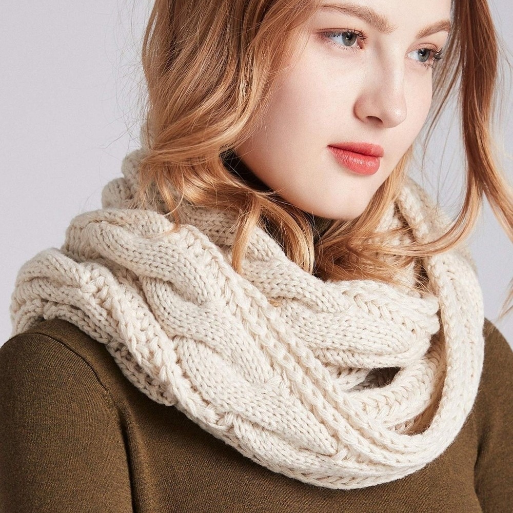 Syal Rajut Warna Solid Elegan, - Wool Scarf Men ulasan dan harga