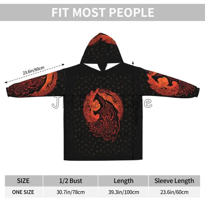Selimut Hoodie Dapat Dipakai F - Sherpa Hoodie Fleece ulasan dan harga