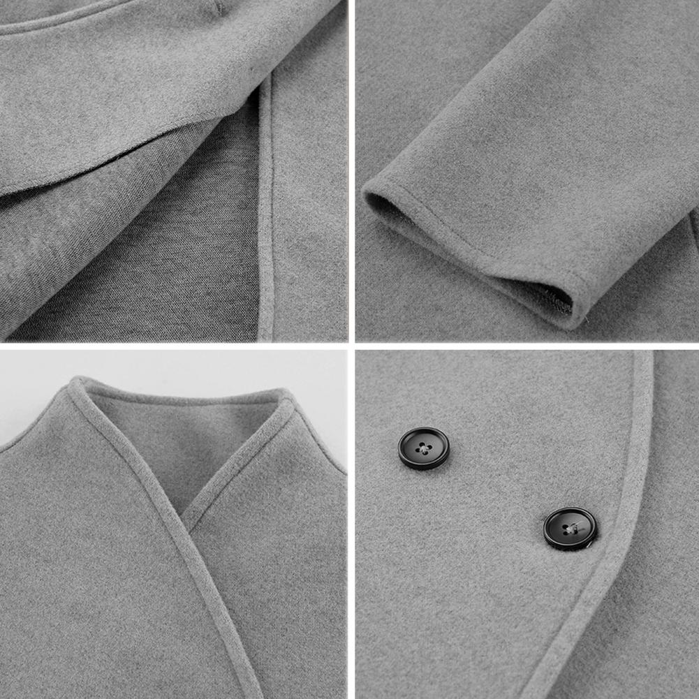 Overcoat Wanita, Mantel Wol Pe - Wool Coat Peacoat ulasan dan harga