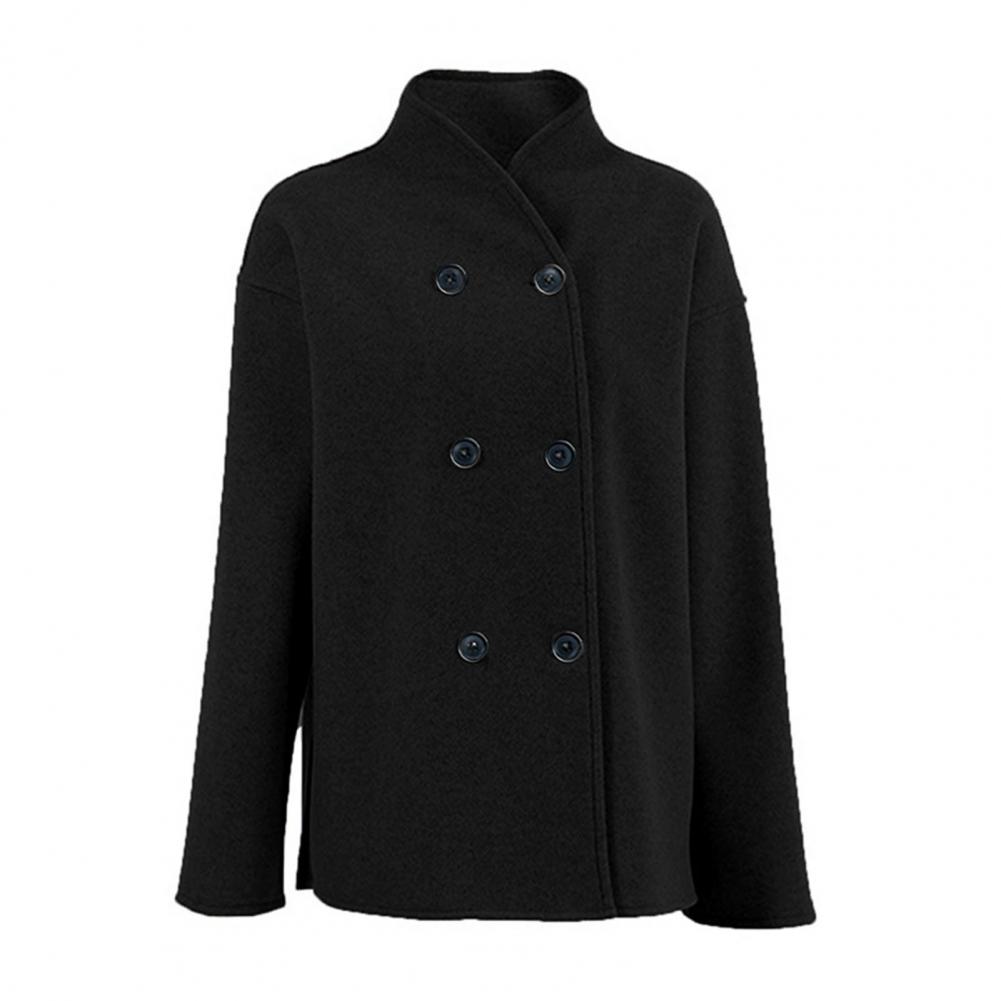 Overcoat Wanita, Mantel Wol Pe - Wool Coat Peacoat ulasan dan harga