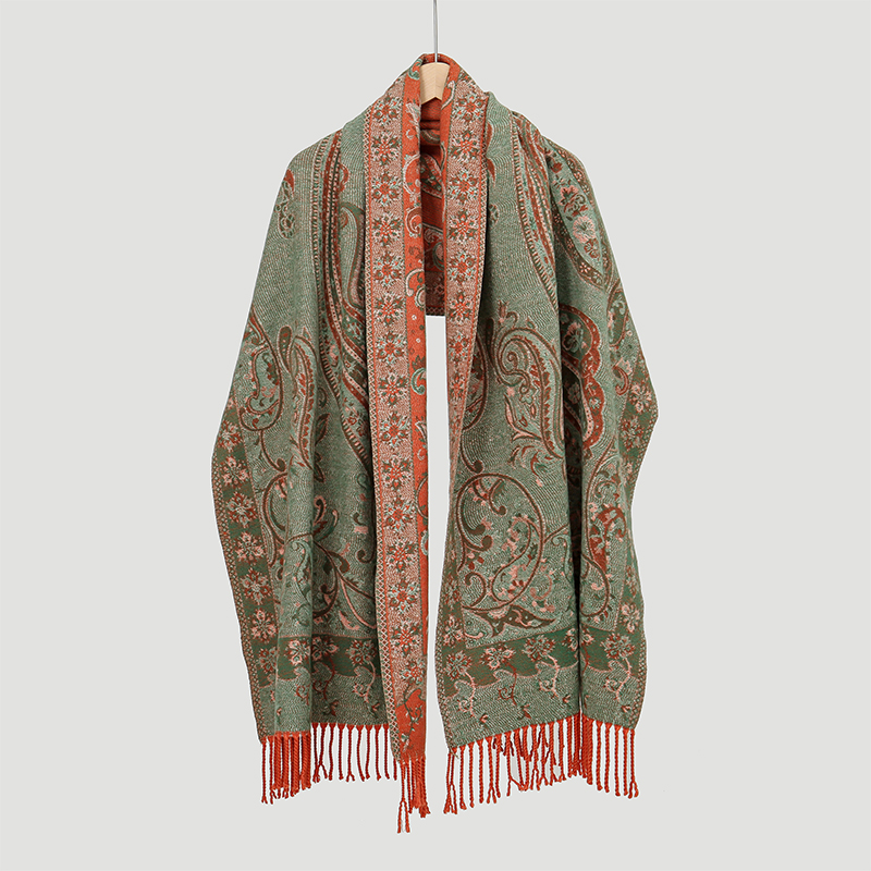2024 Mode gaya etnik syal Jacq - Shawl Wrap Winter ulasan dan harga