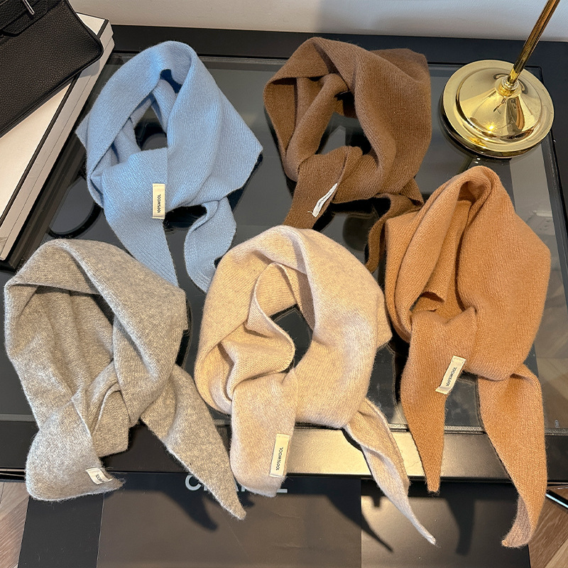 Syal Segitiga Rajut Gaya Korea - Shawl Wrap Winter ulasan dan harga