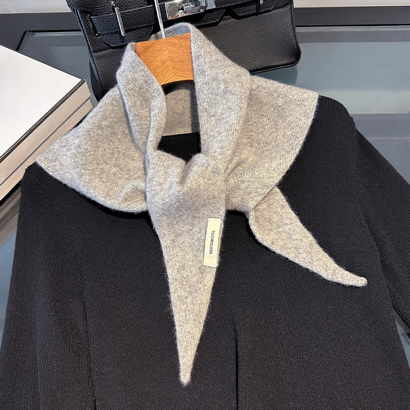 Syal Segitiga Rajut Gaya Korea - Shawl Wrap Winter ulasan dan harga