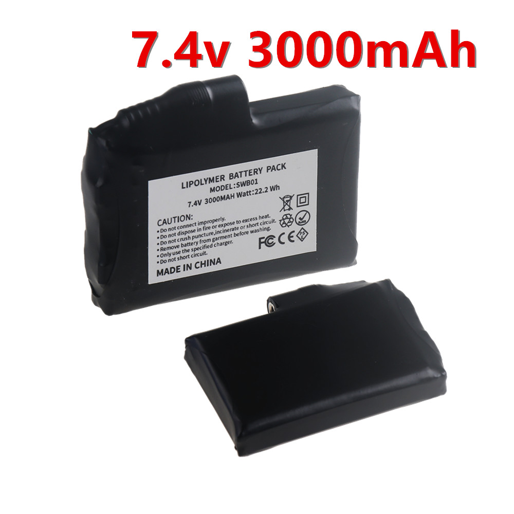 Baterai Li-Polymer 7.4V 3000ma - Heated Vest Battery ulasan dan harga