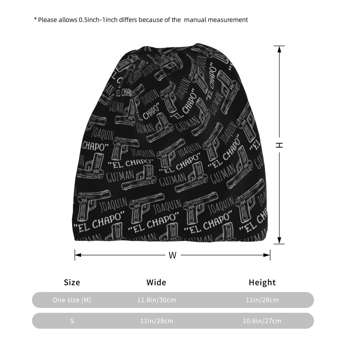 Joaquin El Chapo Guzman Narcos - Knit Beanie Hat Warm ulasan dan harga